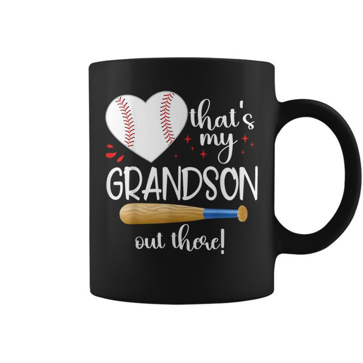 Baseball Grandma Thats My Grandson Out There Women Coffee Mug