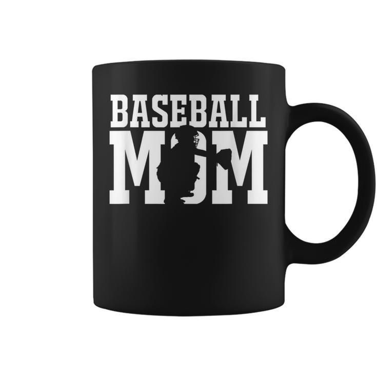Baseball Mom Featuring Baseball Catcher Coffee Mug