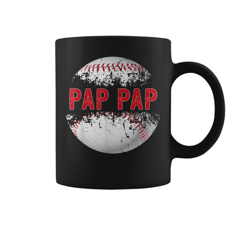 Baseball Softball Lover Ball Pap Pap Father's Day Dad Papa Coffee Mug