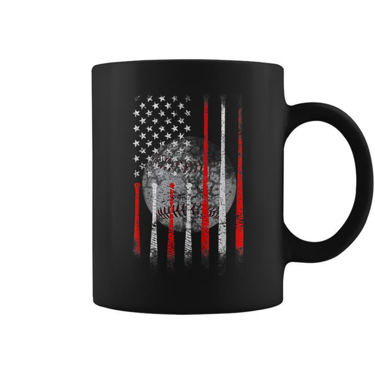 Baseball Usa Flag American Flag Patriotic Coffee Mug