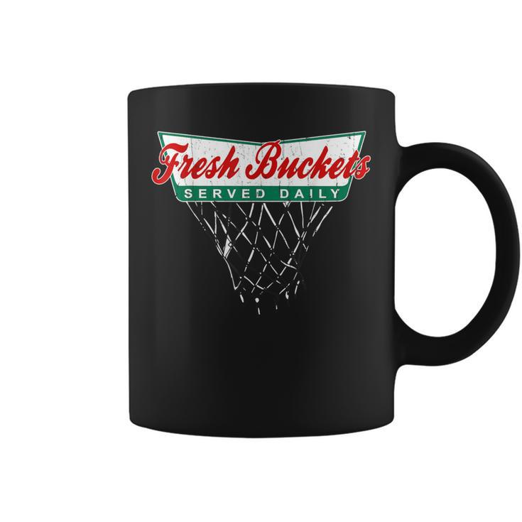 Basketball Player Fresh Buckets Served Daily Bball Coffee Mug