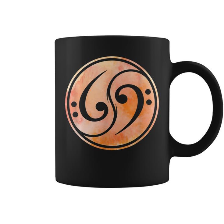 Bass Clef Music Bass Guitar Coffee Mug