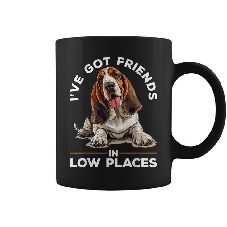 Basset Hound Dog Breed I've Got Friends In Low Places Coffee Mug