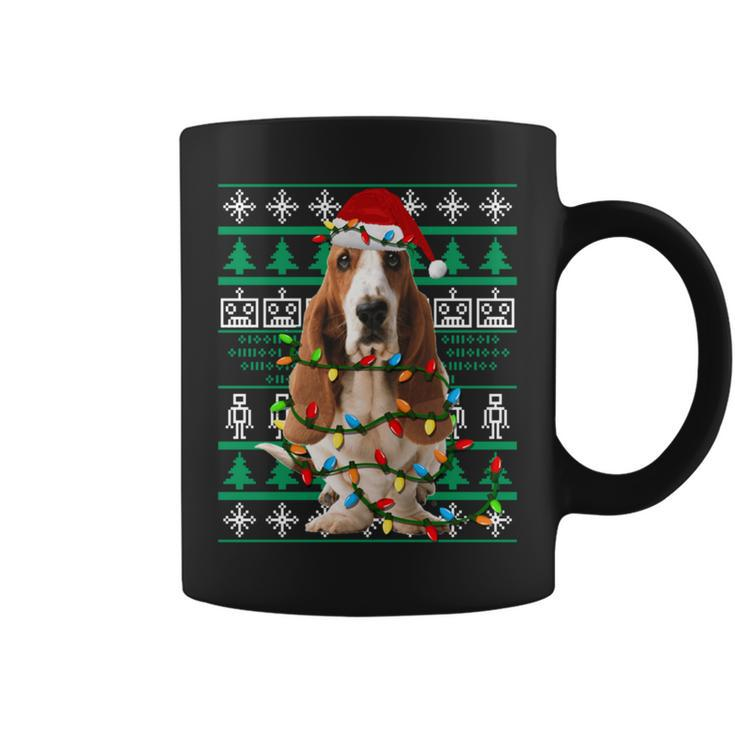 Basset Hound Dog Christmas Ugly Christmas Sweater Coffee Mug