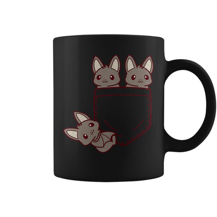 For Bat Lovers Cute Kawaii Baby Bat In Pocket Coffee Mug