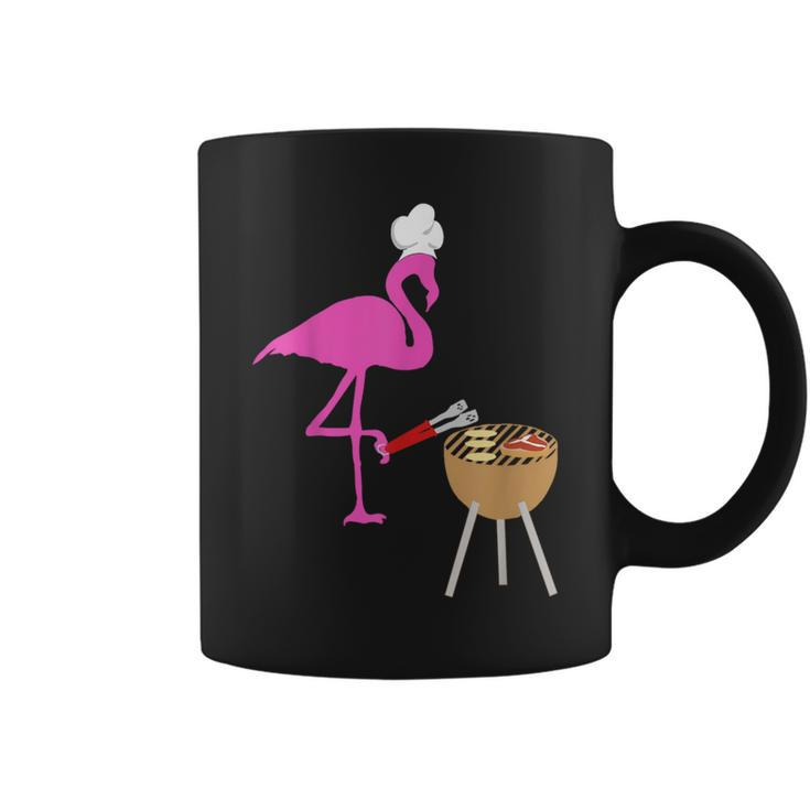 Bbq Flamingos Pink Birds Grilling Grillmasters Cooking Coffee Mug