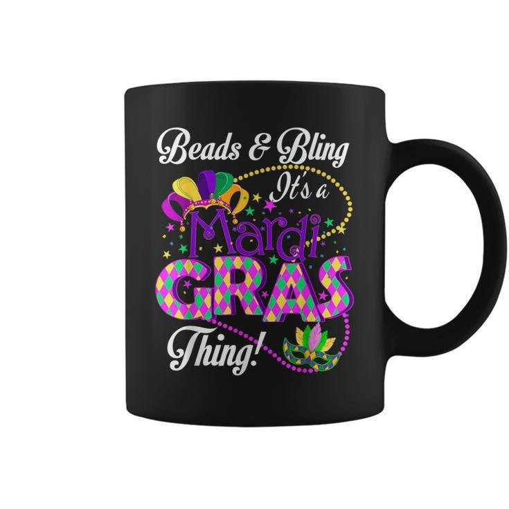 Beads And Bling It's A Mardi Gras Thing Coffee Mug