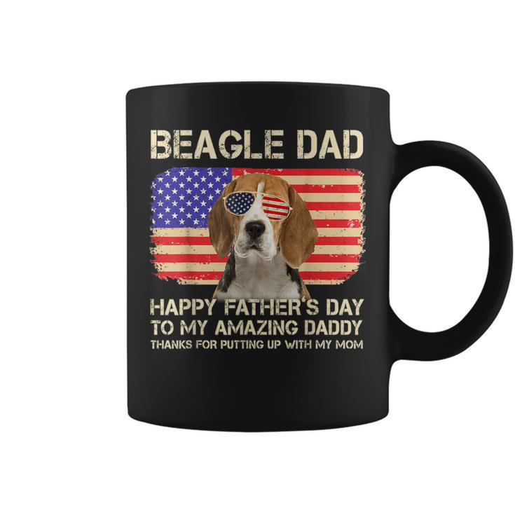 Beagle Dad Happy Fathers Day To My Amazing Daddy Dog Coffee Mug