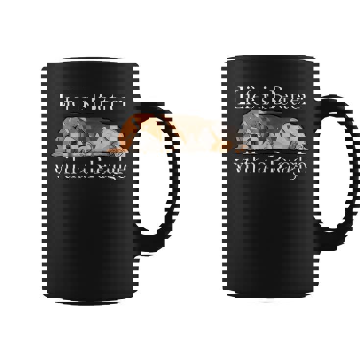 Beagle Dog Lover Slogan Laida Es Mejor Con Beagles Taza de café