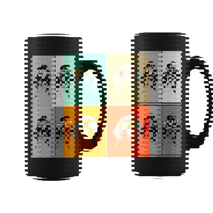 Beagle Dog Lover 'Retro Beagle Con Gafas De Sol' Taza de café