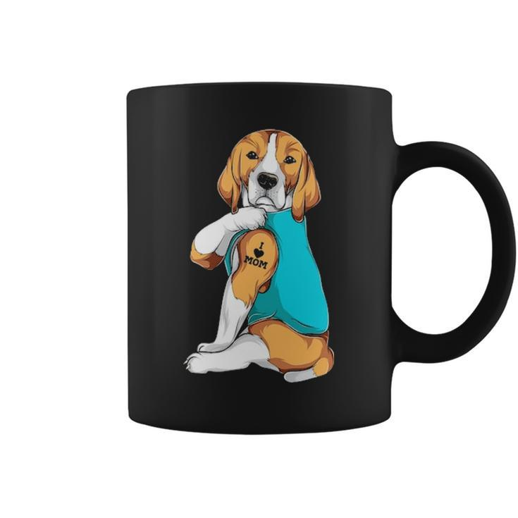 Beagle I Love Mom Apparel Dog Mom Womens Coffee Mug