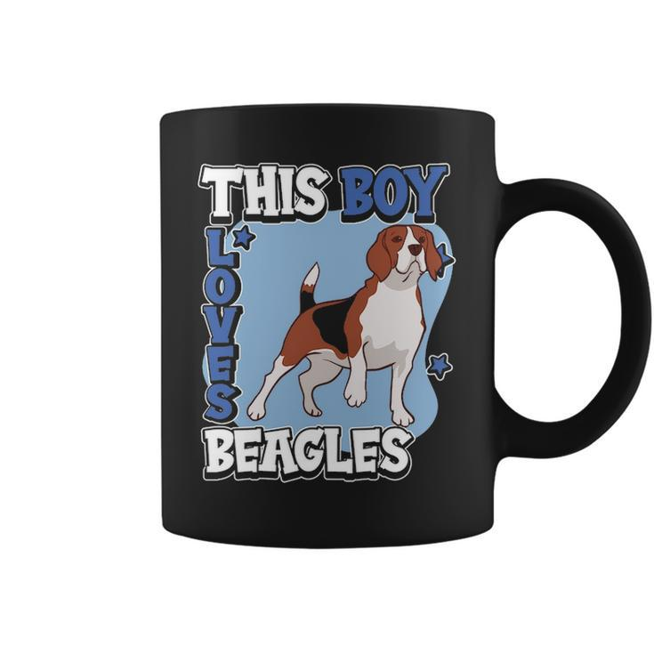Beagle Quote Dog Owner This Boy Loves Beagles Coffee Mug