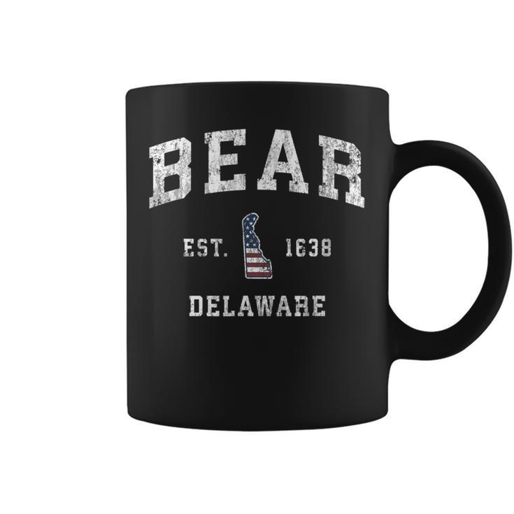 Bear Delaware De Vintage American Flag Sports Coffee Mug