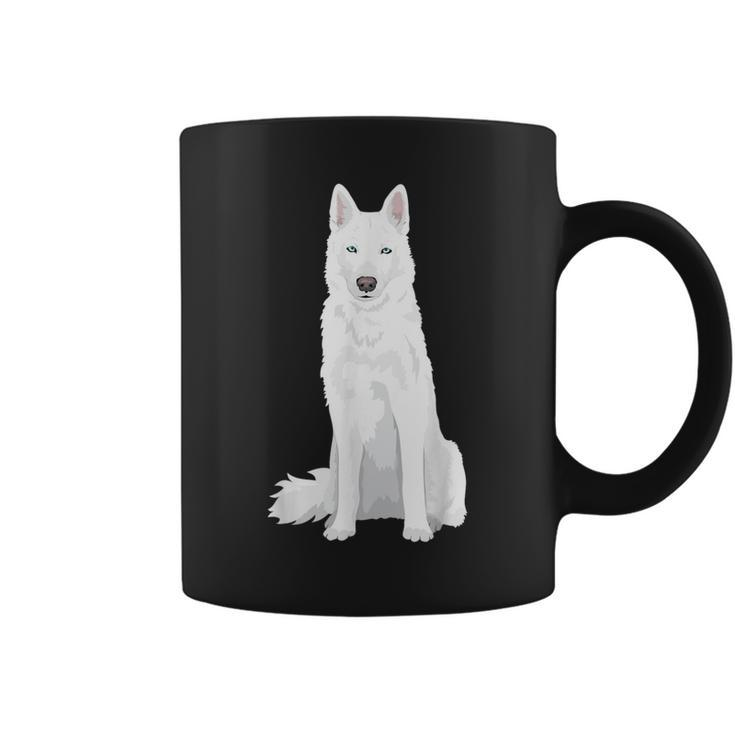 Beautiful White Siberian Husky Sweet White Snow Dog Coffee Mug