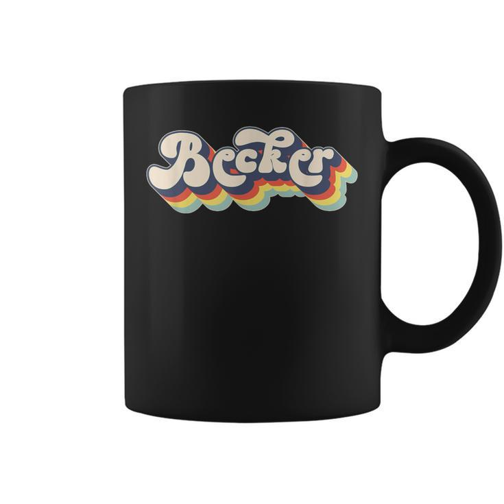 Becker Family Name Personalized Surname Becker Coffee Mug