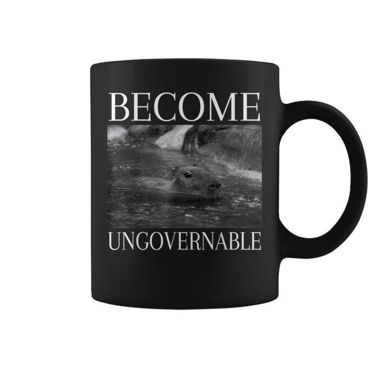 Become Ungovernable Capybara Big Rodent Underwater Coffee Mug