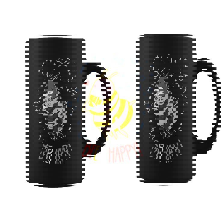 Be Bee Beer Happy Bee Beberaso De Cerveza – Cartel Para Amantes Taza de café