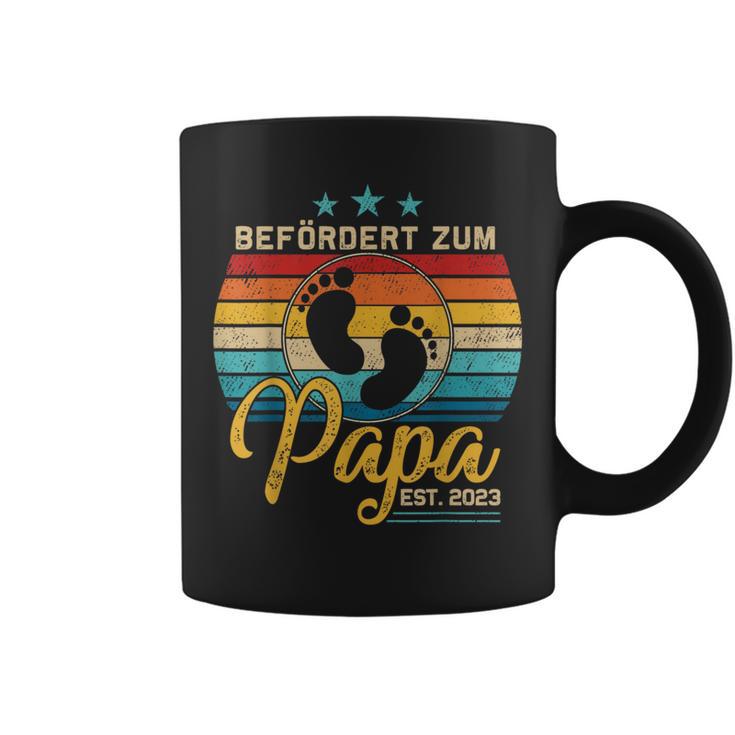 Beförderte Zum Papa 2023 Vintage Ich Werde Papa 2023 Loading Coffee Mug