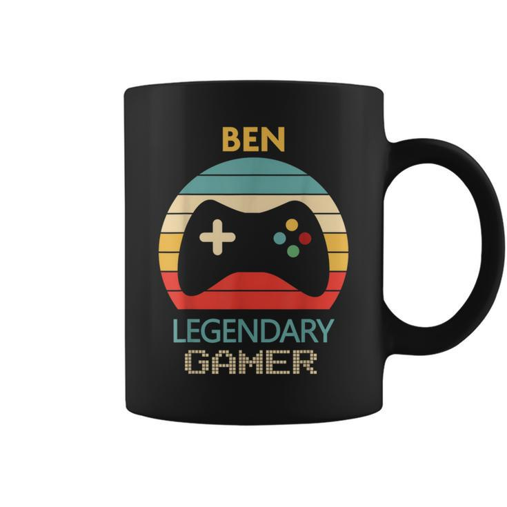 Ben Name Personalised Legendary Gamer Coffee Mug