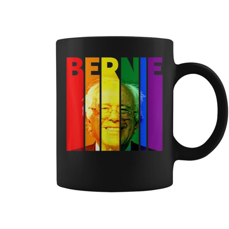 Bernie Sanders Gay Lgbtq Rainbow Vintage Democrat Voter Coffee Mug