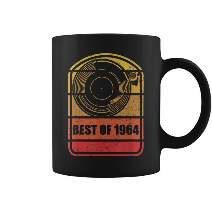 Best Of 1964 60Th Birthday Vintage Vinyl Record Player Retro Coffee Mug