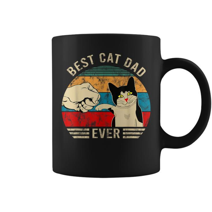 Best Cat Dad Ever Bump Vintage Graphic Coffee Mug