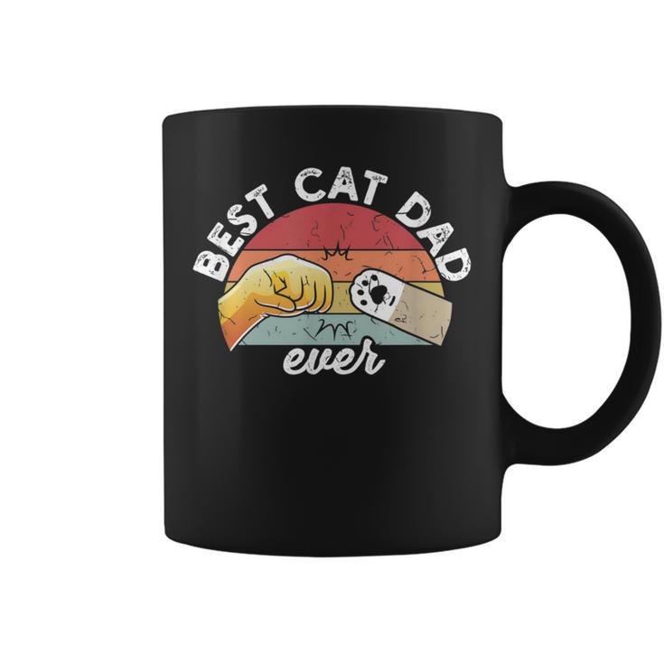 Best Cat Dad Ever Retro Kitten Cat Dad Tassen