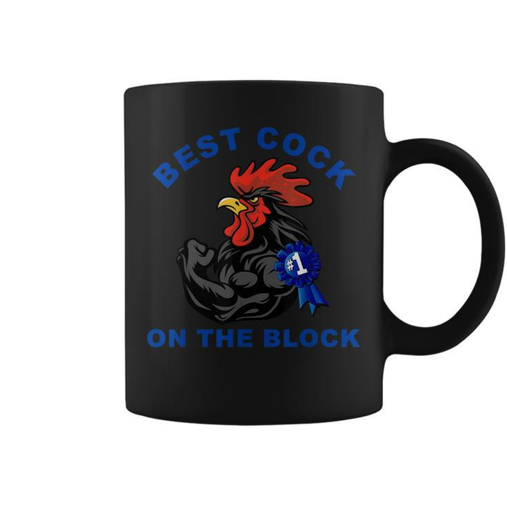 Best Cock On The Block Chicken Apparel Coffee Mug
