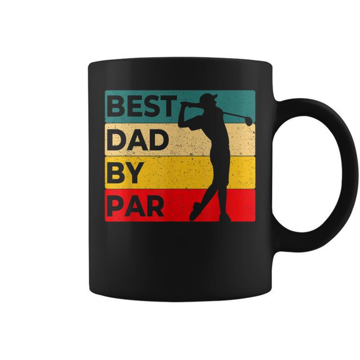 Best Dad By Par Father's Day Golf Golf Lover Golfer Coffee Mug