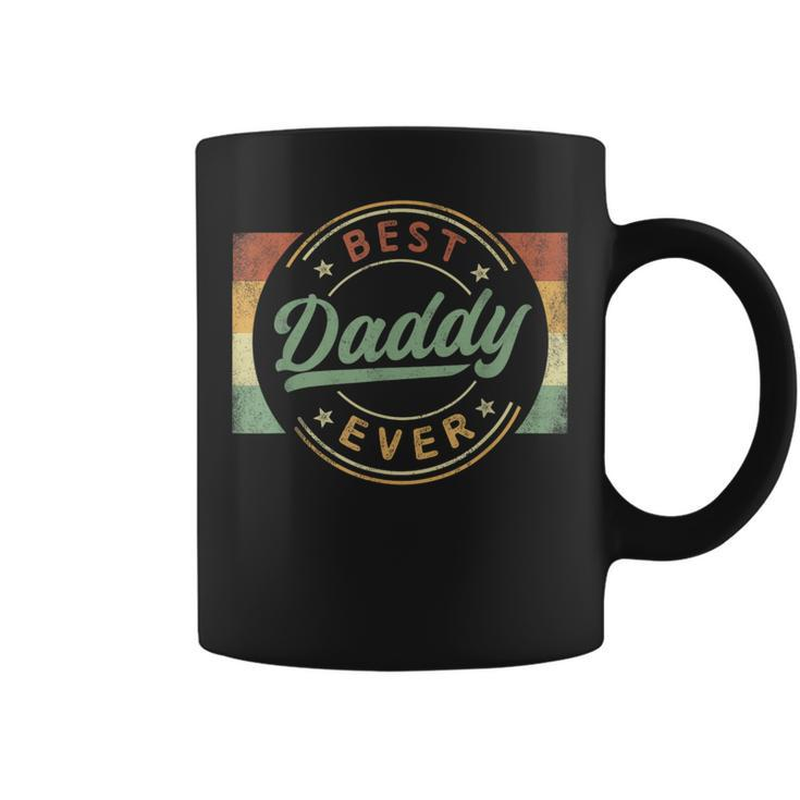 Best Daddy Ever Emblem Father's Day Daddy Dad Coffee Mug