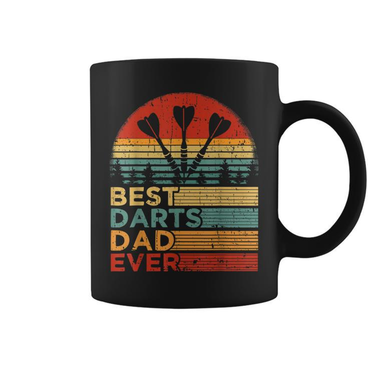 Best Darts Dad Ever Vintage Darts Father's Day Coffee Mug