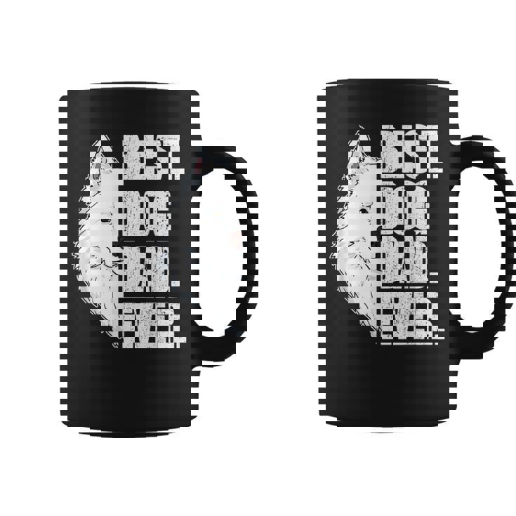 Best Dog Dad Ever Samoyed Cadeau Propriétaires De Chiens Tasse
