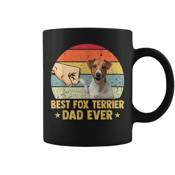 Best Fox Terrier Dad Ever Retro Vintage Father Day Coffee Mug