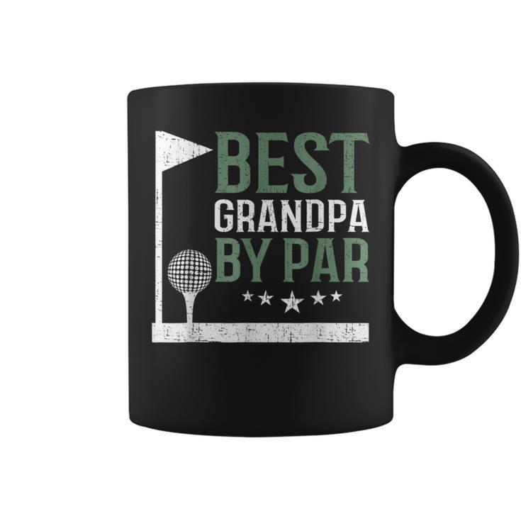 Best Grandpa By Par Golf Lover Fathers Day Dad Coffee Mug