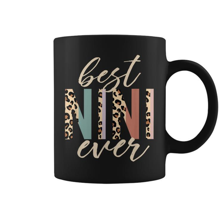 Best Nini Ever Leopard Print Mother's Day Coffee Mug