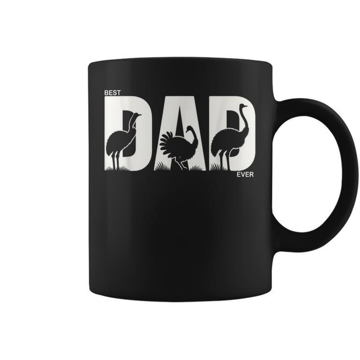 Best Ostrich Dad Ever Fathers Day Ostrich Coffee Mug