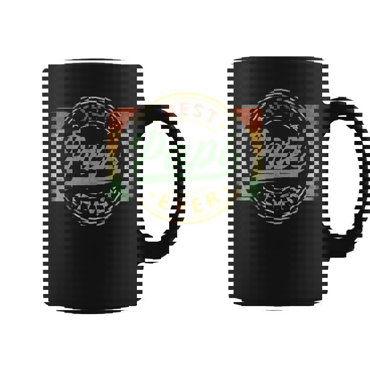 Best Papi Ever Emblem Father's Day Papi Grandpa Coffee Mug