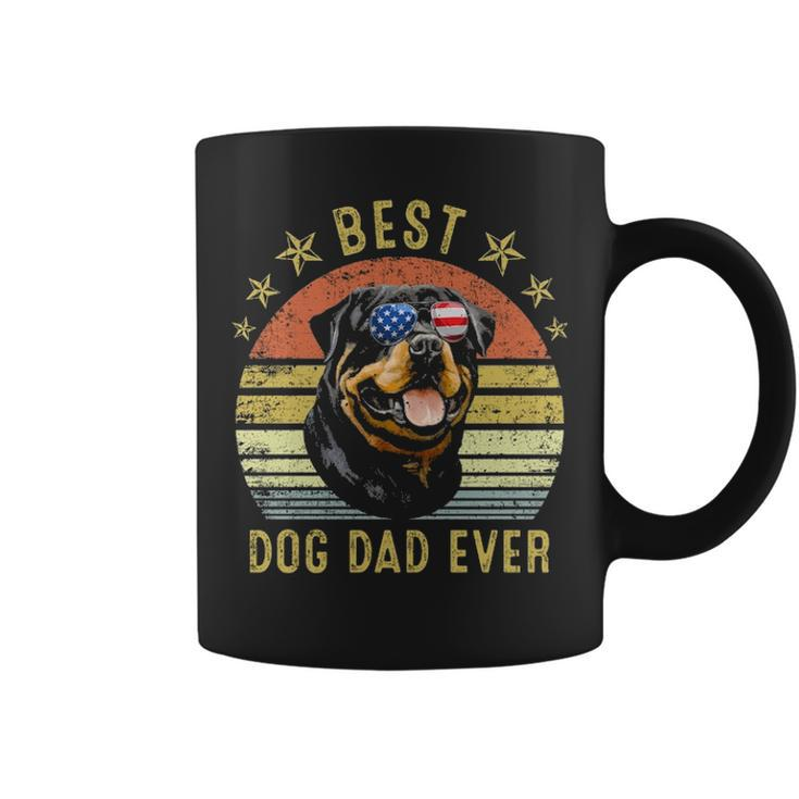 Best Rottweiler Dad Ever Vintage Dog Lover Coffee Mug