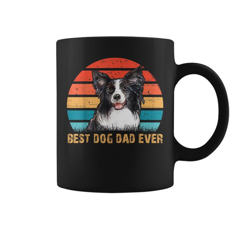 Besthund Papa Allzeit Best Dog Papa Alltimesintage Border Collie Tassen