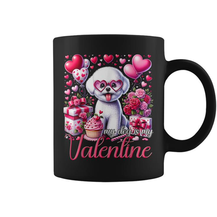 My Bichon Frise Is My Valentine Dogs Lovers Bichon Coffee Mug