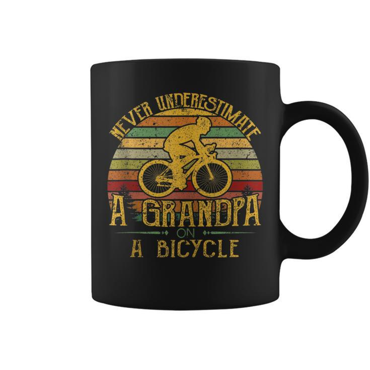 Bicycle Grandpa Never Underestimate A Grandpa On A Bicycle Coffee Mug