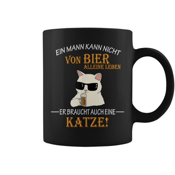 Bier Und Coole Katzen Lustiger Spruch Katzenbesitzer Papa Tassen