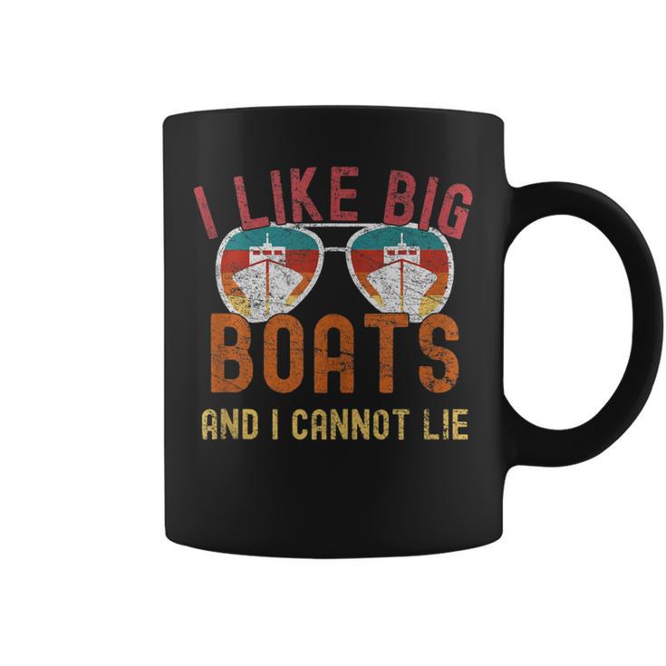 I Like Big Boats And I Cannot Lie Yacht Boating Cruise Coffee Mug