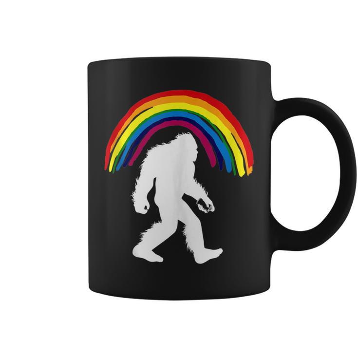 Bigfoot Graffiti Rainbow Sasquatch Tagger Coffee Mug