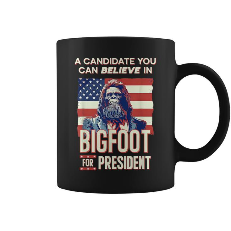 Bigfoot For President Believe Vote Elect Sasquatch Candidate Coffee Mug