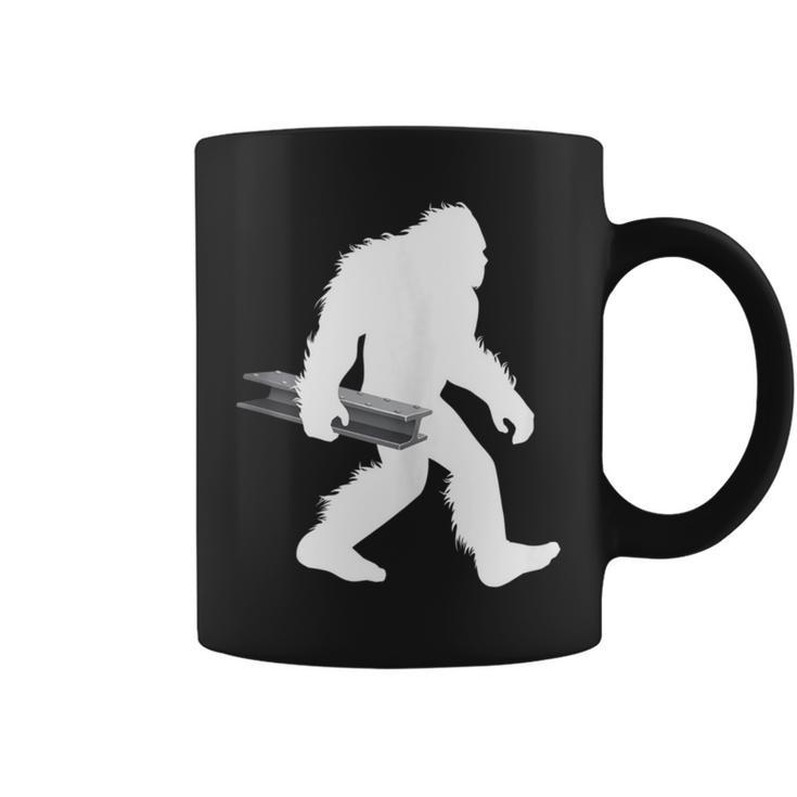 Bigfoot Slworker Construction Sasquatch Ironworker Coffee Mug