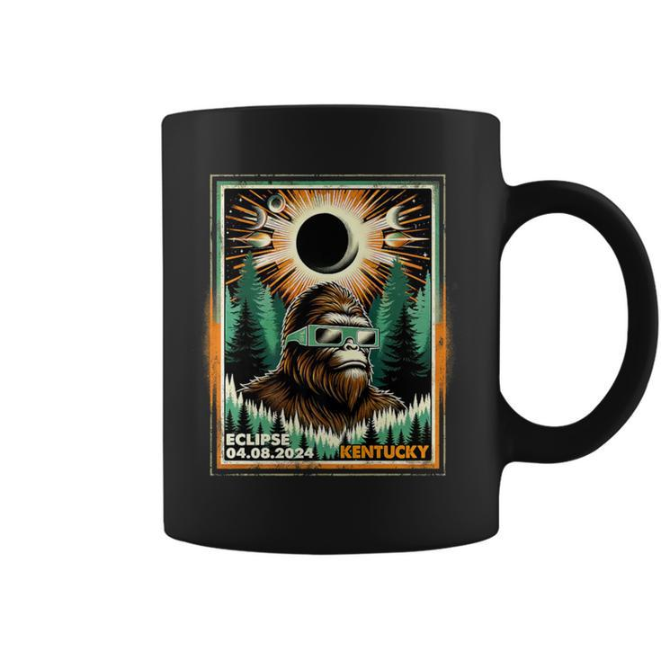 Bigfoot Total Solar Eclipse 2024 Kentucky Sasquatch Vintage Coffee Mug