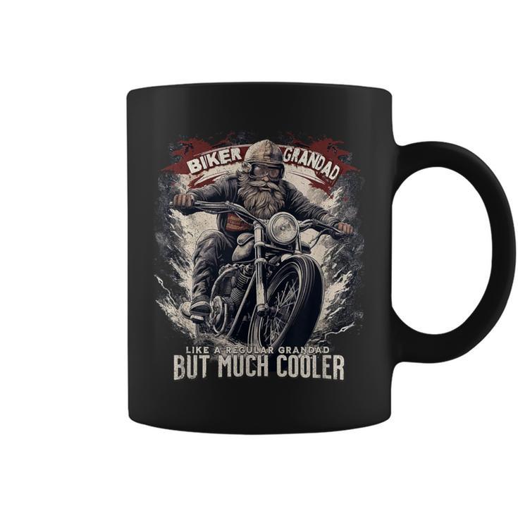 Biker Grandad Motorcycle Motorbike Grandpa Bike Adventure Coffee Mug