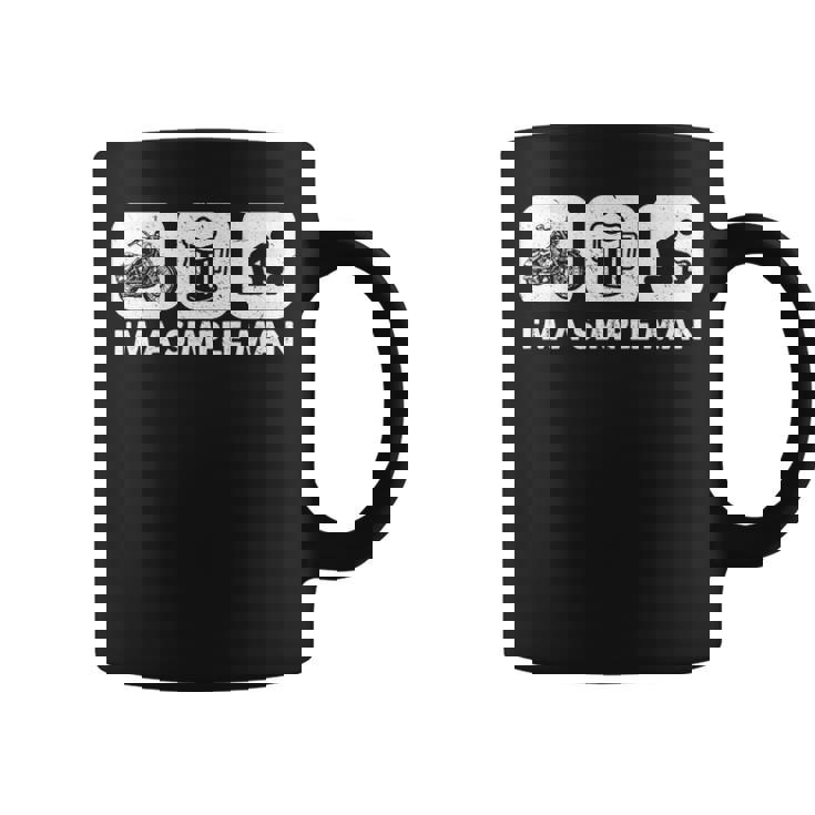 Biker I'm A Simple Man Coffee Mug