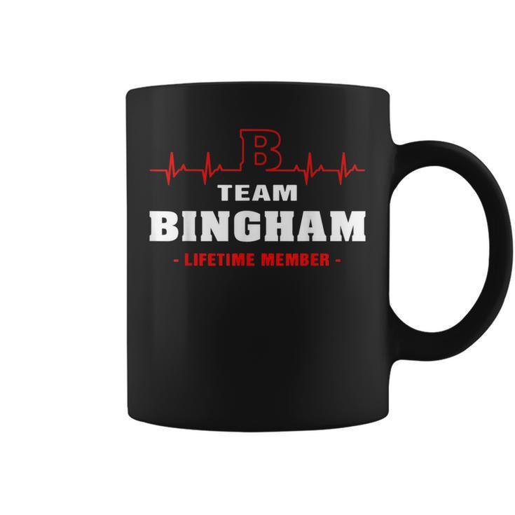 Bingham Surname Family Name Team Bingham Lifetime Member Coffee Mug